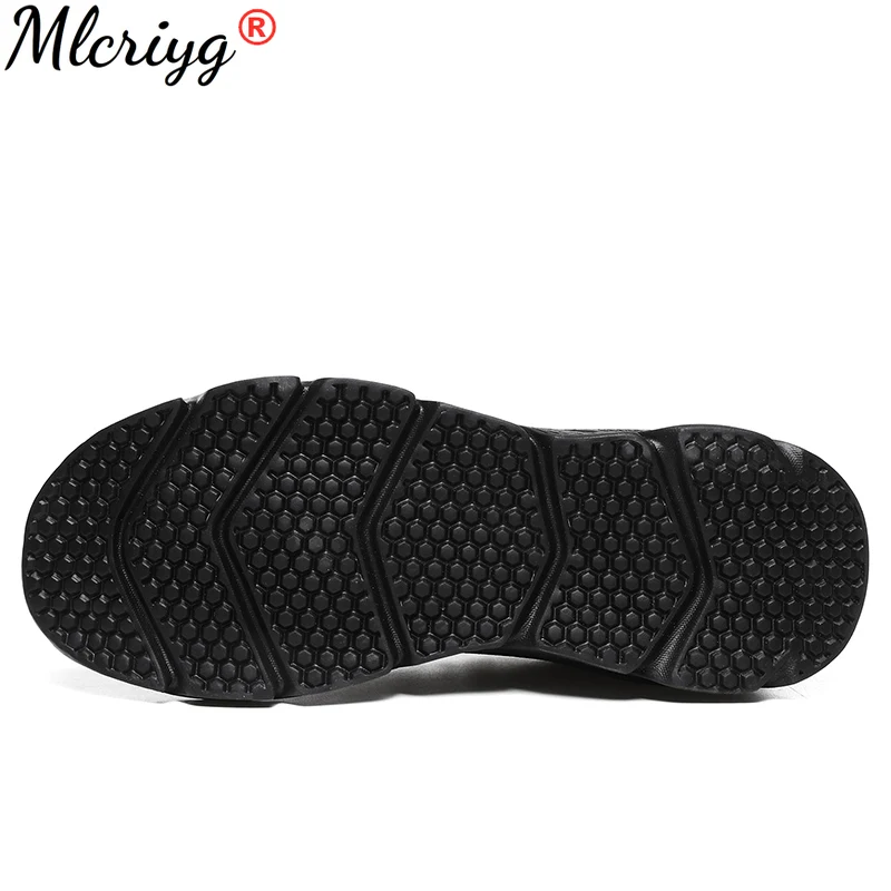 

2021 New Rubber Sole Men Running Sports Shoes Male Mesh Breathable Flat Casual Sneakers Men's Black Large Size 48 Walking Shoes