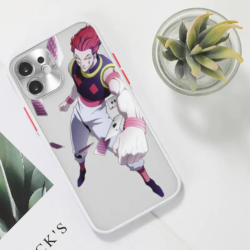 

Hisoka Anime Hunter X hunter Phone Case Clear matte transparent For white iPhone 7 8 x xs xr 11 12 pro plus max mini Funda
