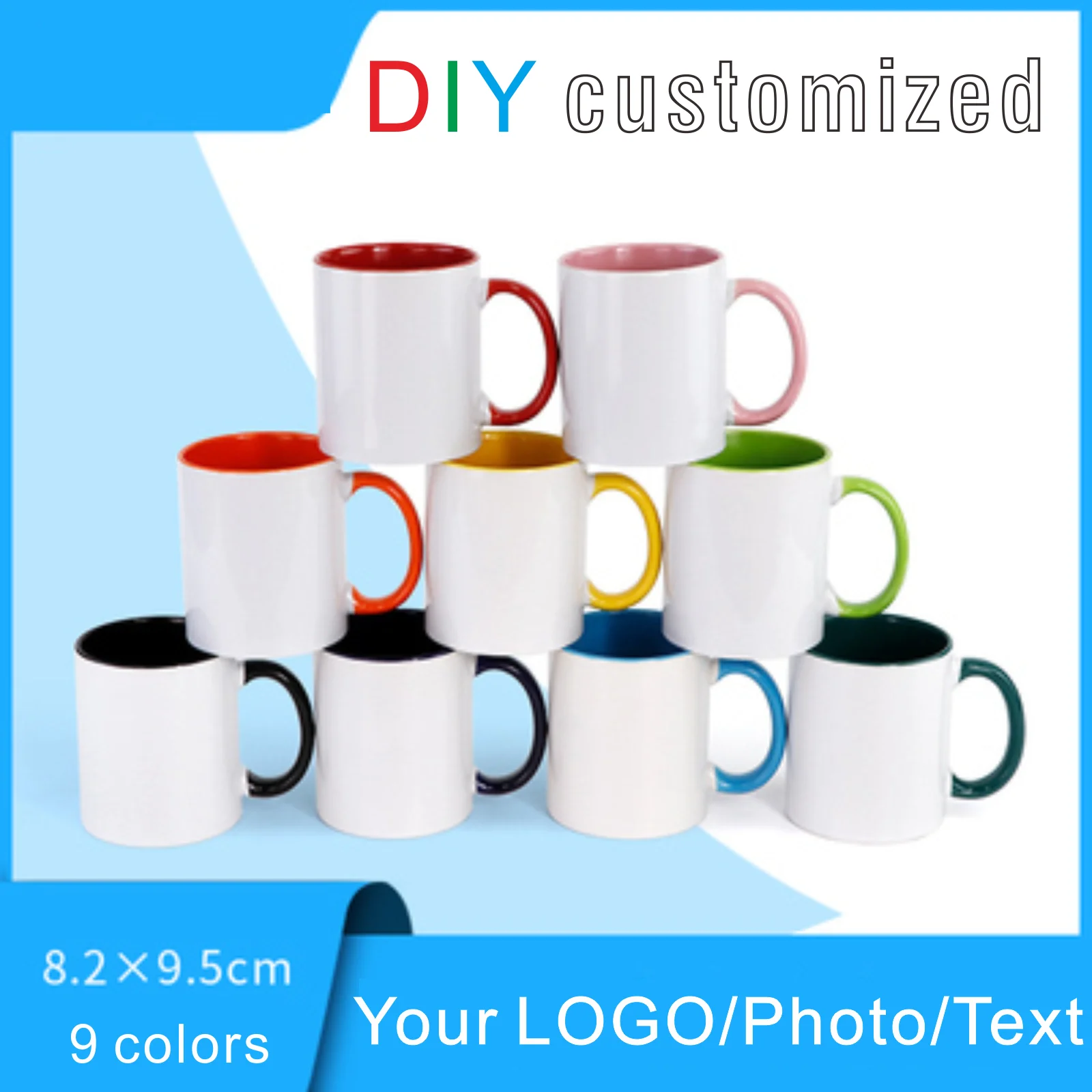 DIY Customized 350ML 12oz Ceramic Mug Print Picture Photo LOGO Text Personalized Coffee Milk Cup Creative Present Cute Gift images - 6