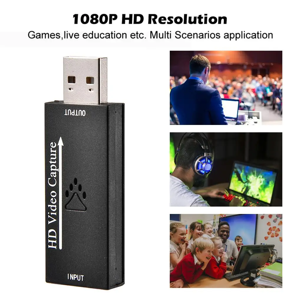 Новейшая карта захвата аудио и видео HDMI к USB 2 0 4K 1080P запись через экшн камеру для HD