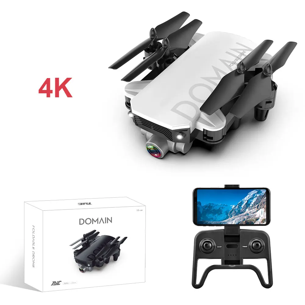 R7 RC Дрон 4K HD камера складной Профессиональный селфи Квадрокоптер с wifi FPV Camerra мини-Дрон Вертолет игрушка для детей - Цвет: 4K White Box
