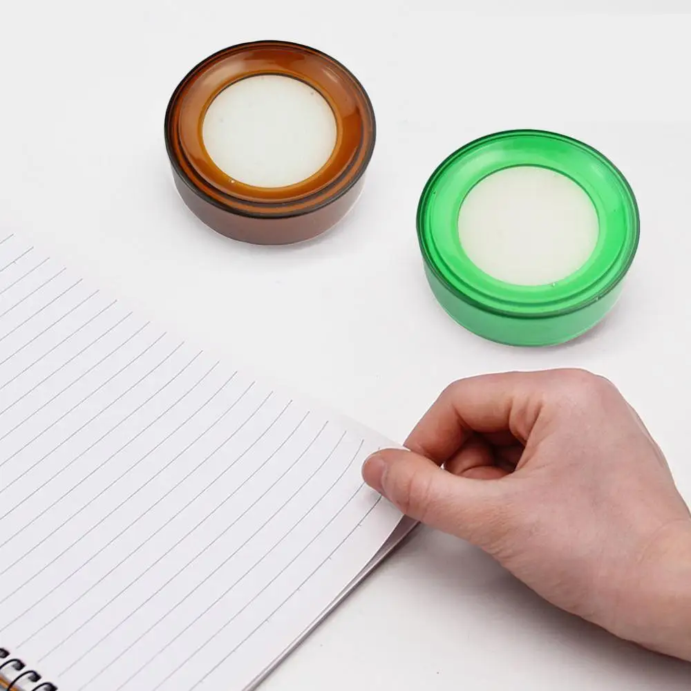 1PC Finger Wet Sponge Dampener Wetting Damper Count Cute Money Paper Creative Round Case | Канцтовары для офиса и дома