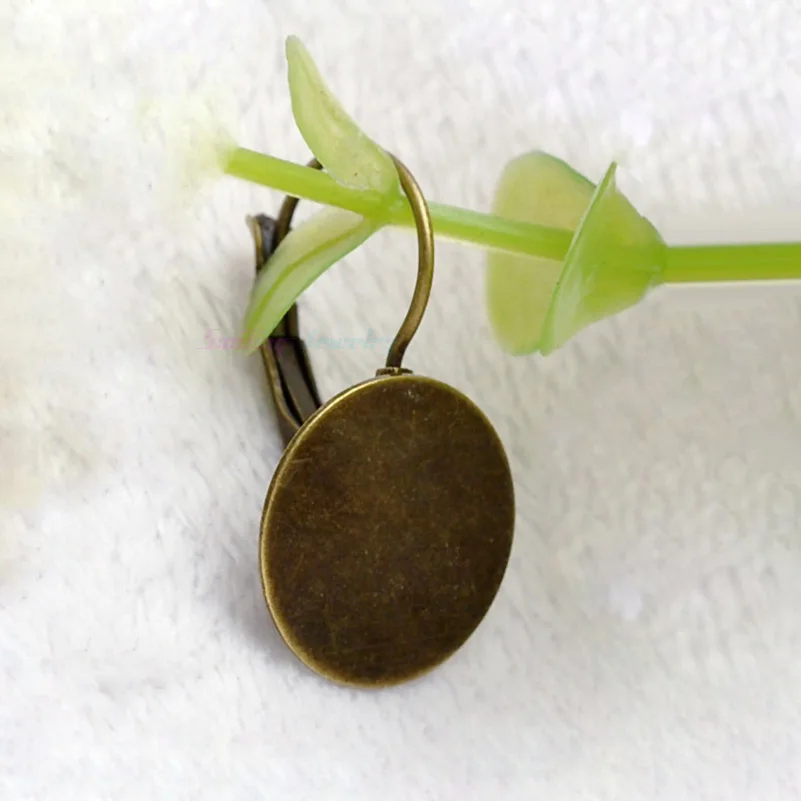 Стеклянные кабошоны латунные базовые накладки Французский рычаг задние серьги