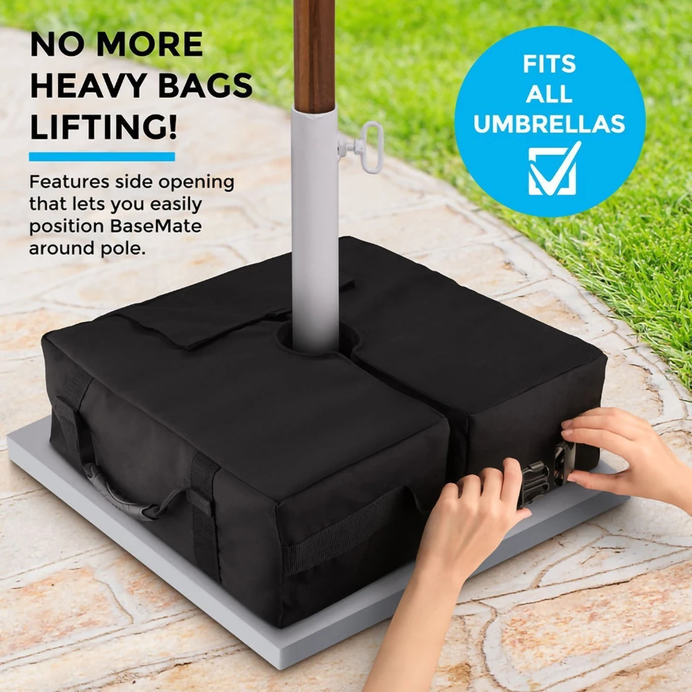 

Outdoor Patio Umbrella Base Weight Bag Weatherproof Parasol Detachable Heavy Duty Sand Bags Stand Base For Home Hotel Cantilever