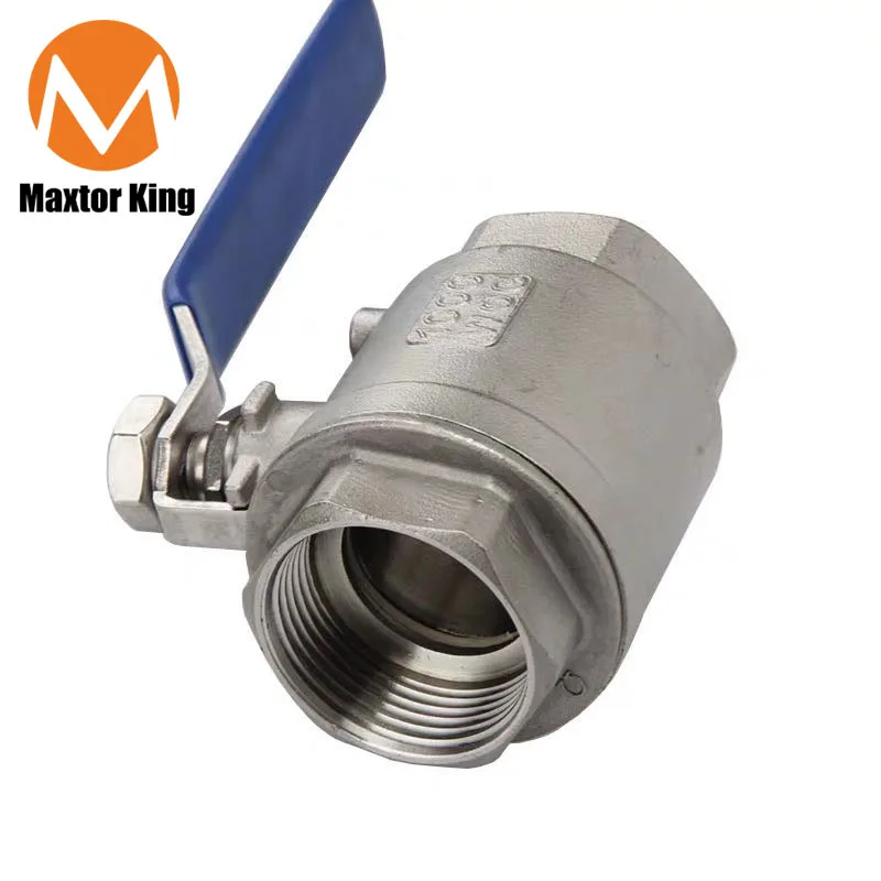 MK BSPT 1/4 &quot1 шт. прямой двухкомпонентный шаровой клапан из нержавеющей стали SS304