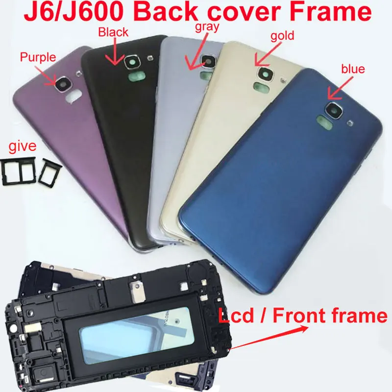 Корпус средней рамки задняя крышка батареи с кнопками громкости питания ЖК