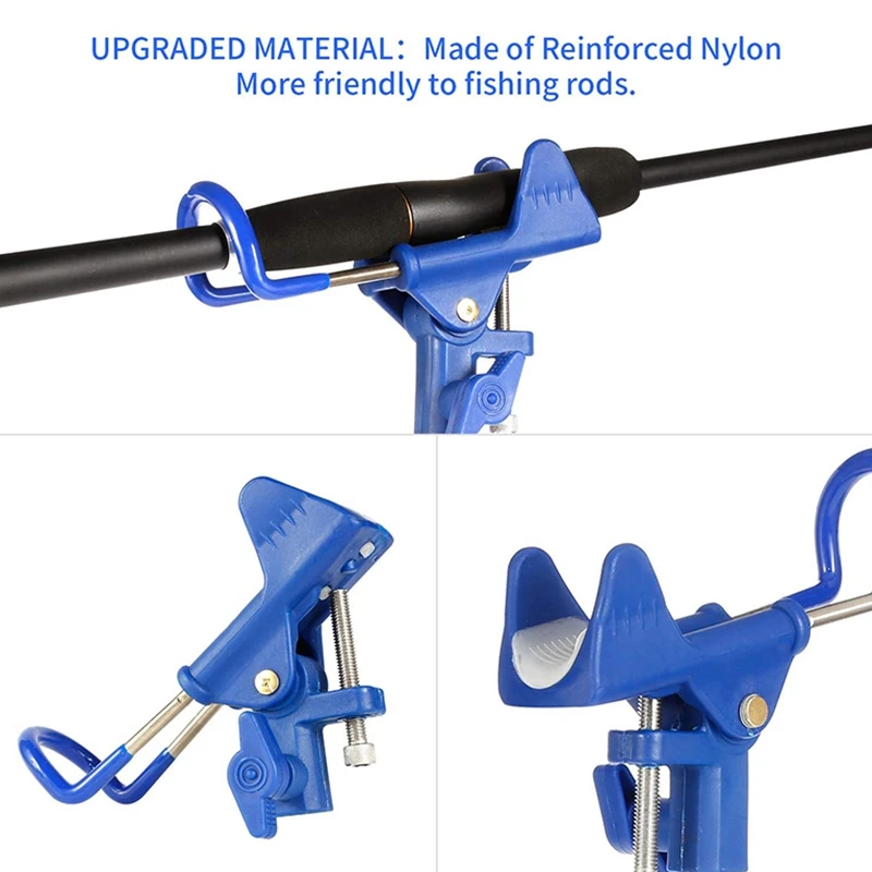 

2 Pack Upgraded Rod Holders for Fishing Fish Pole Folding Holder Ground Bank Fishing Rod Rack Holder for 360 Degree Adjustable