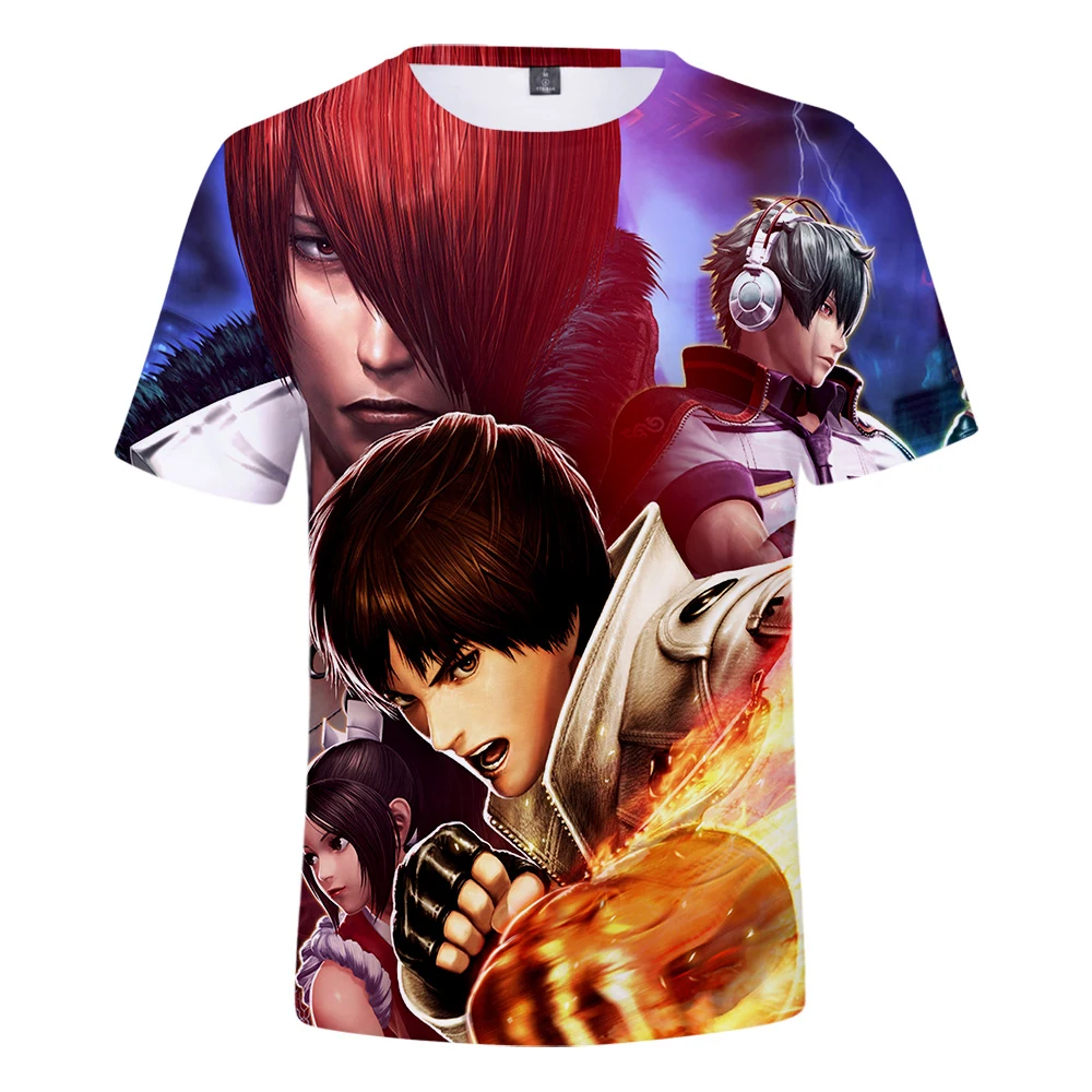 Футболка с коротким рукавом и принтом Король бойцов|Мужские футболки| |