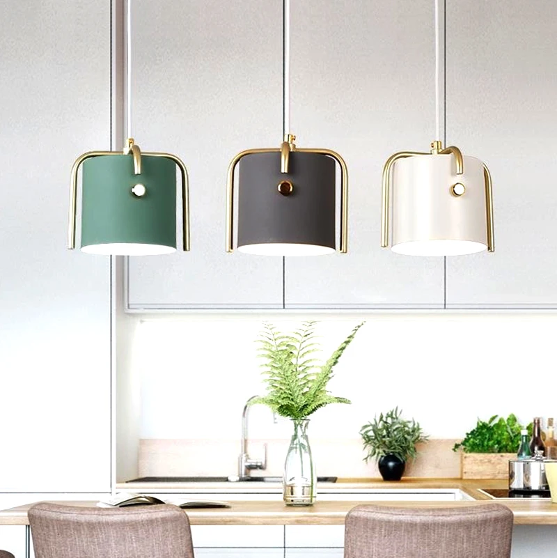 

Nordic Single head LED pendant light Modern home decoration salon lustre Fashion bedroom bedside pendant lamp Ceiling luminaria