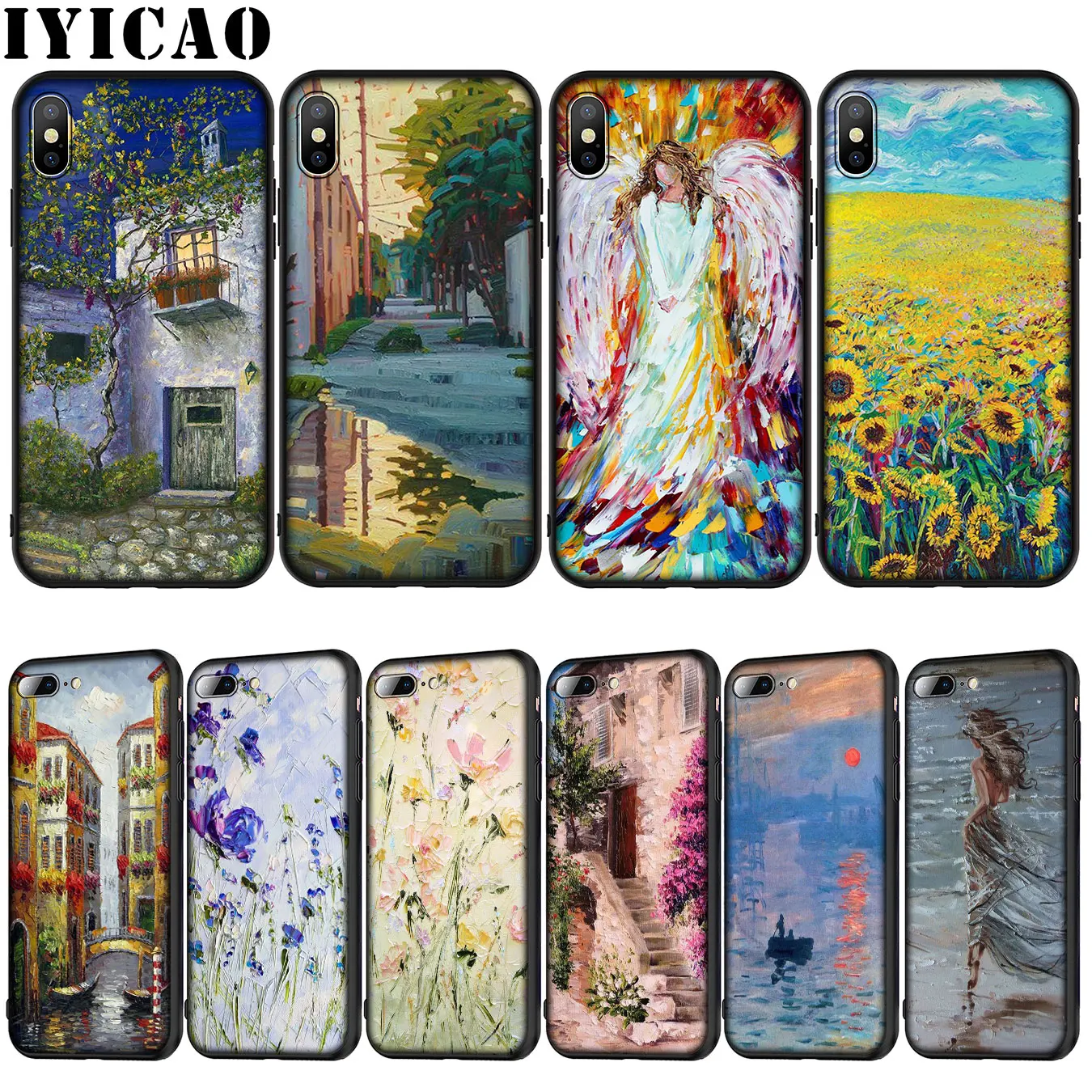 Художественные картины маслом мягкий прочный чехол с изображением цветов