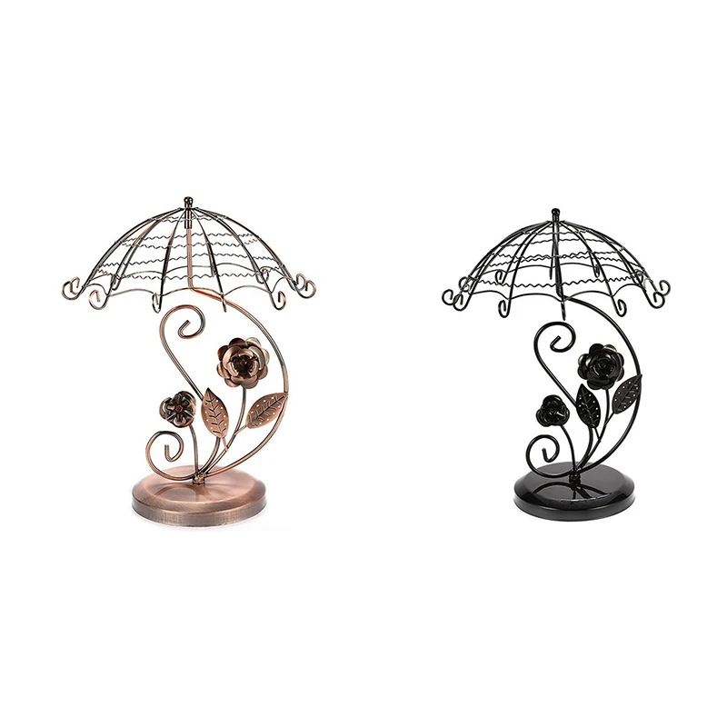 

Umbrella Earring Stand Jewelry Stand Necklace Storage Rack Rotating Jewelry Earring Earring Display Stand