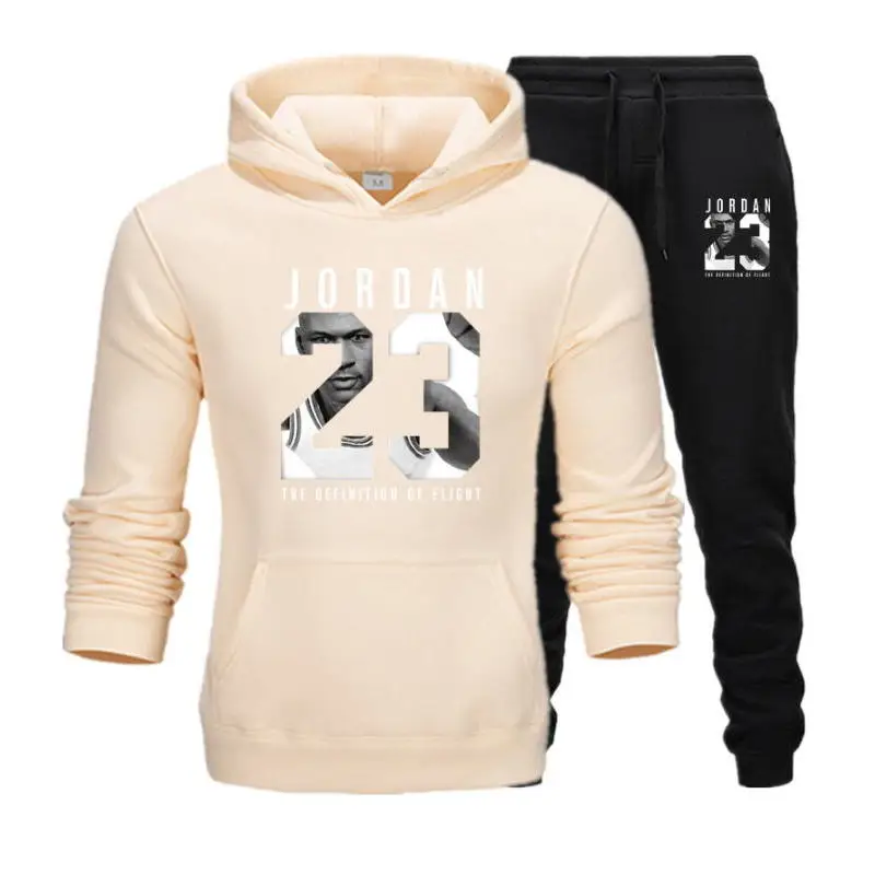 

2021 Casual Tracksuit Men 2 Pieces Sets Hooded Sweatshirts Spring Men's Clothes Pullover Hoodies Pants Suit Ropa Hombre