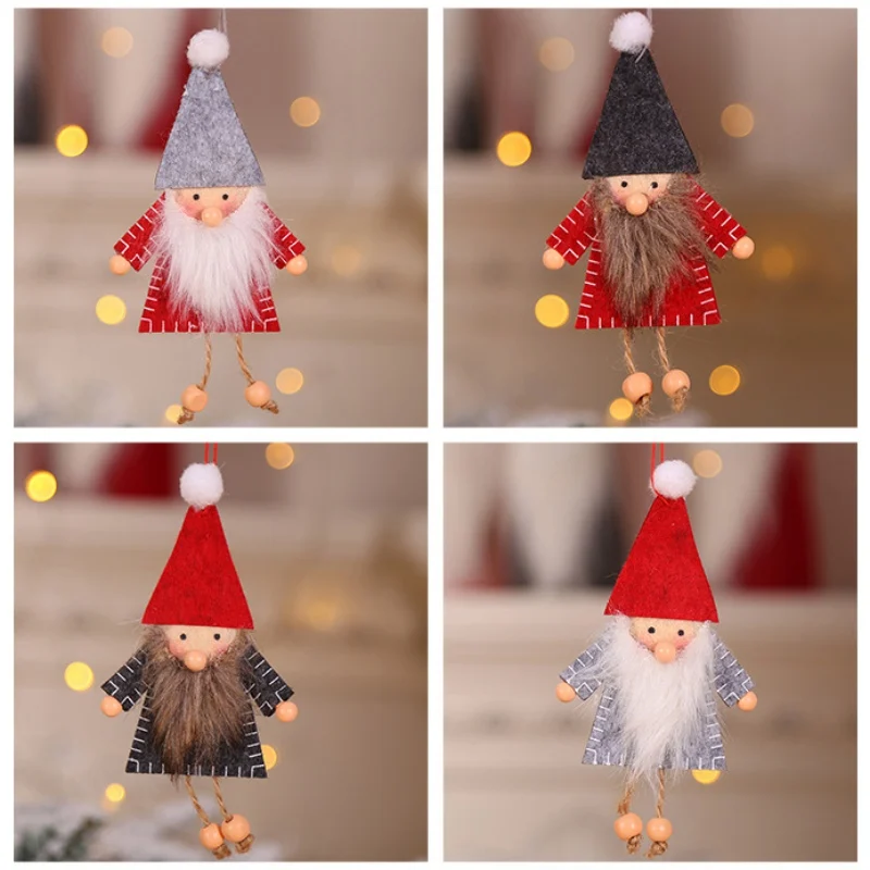 Рождественский домашний декор милые мини подвесные украшения куклы для