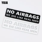 Виниловая наклейка YOJA, 15x забавная наклейка для автомобилей см, без подушек безопасности, мы умираем как настоящие мужчины, ZT2-0080