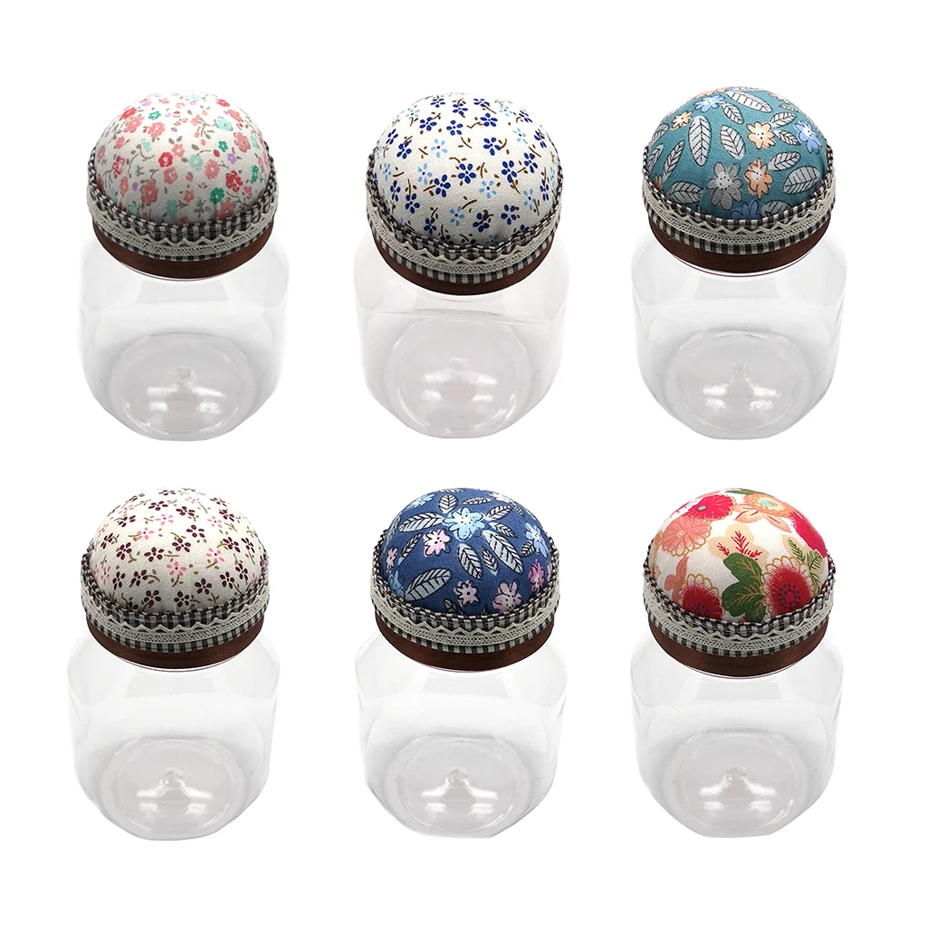 

Creative /Pin Cushion With Storage Case Bottle Sewing Patchwork Tool