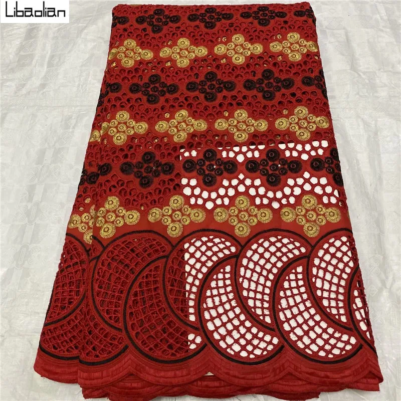 

Peach Swiss Voile Lace In Switzerland Pure Cotton Lace Fabric Dubai Style African Embroidered Net Lace Fabric 5yards E8-19