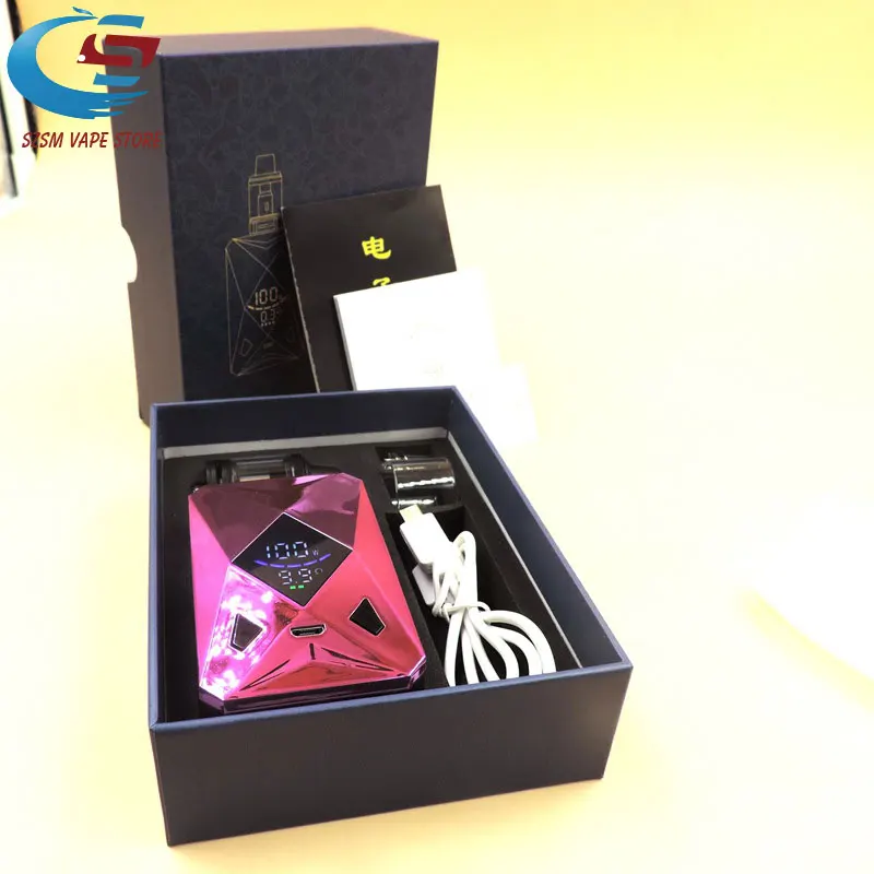 Электронная сигарета M6 100 Вт бокс мод вейп набор встроенный аккумулятор 2600 мАч