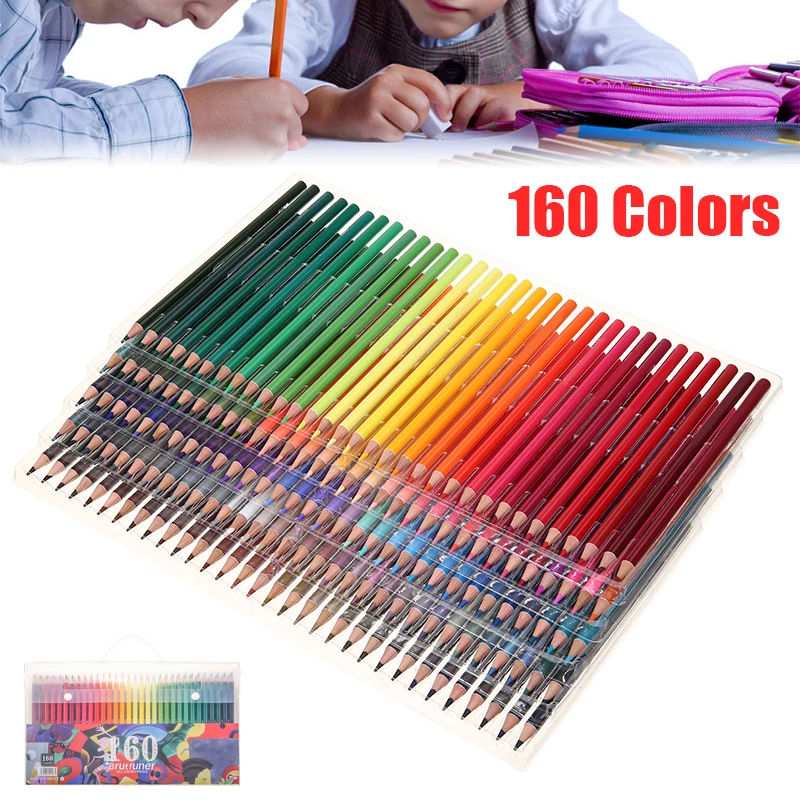 

160 Colors Pencils Oil Art Sketching Drawing Colouring Pencils Set Hand Painted Pencils School Art Supplies Stationery