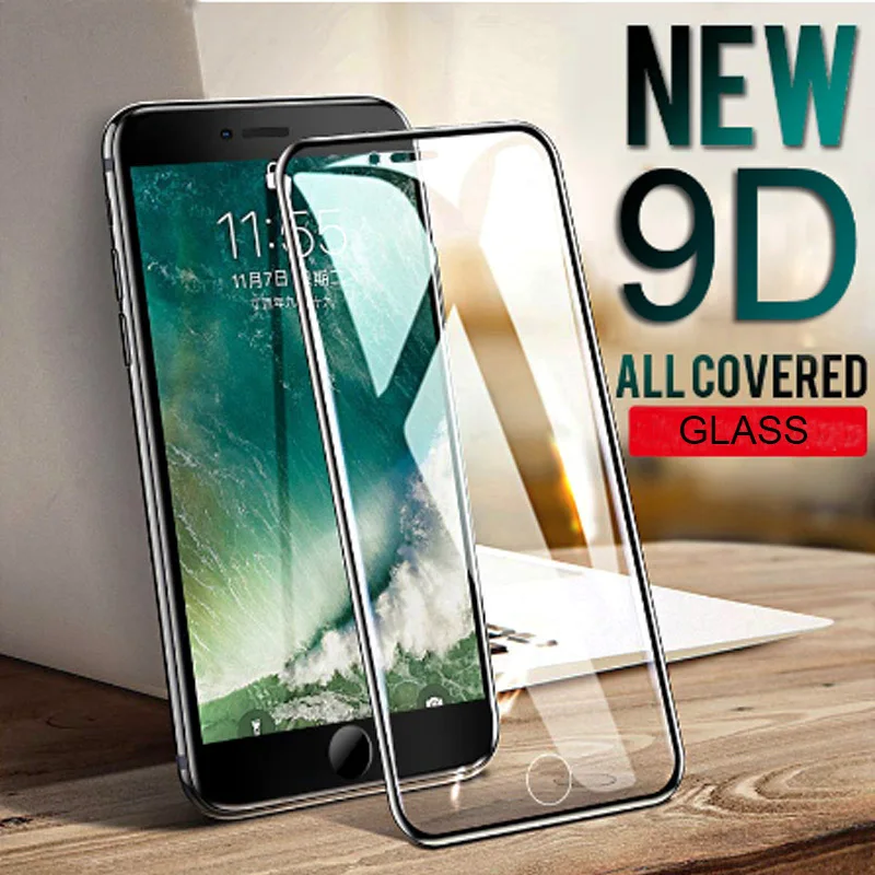 Защитное закаленное стекло 9D для iPhone X XR XS MAX Новая защитная стеклянная пленка 11Pro