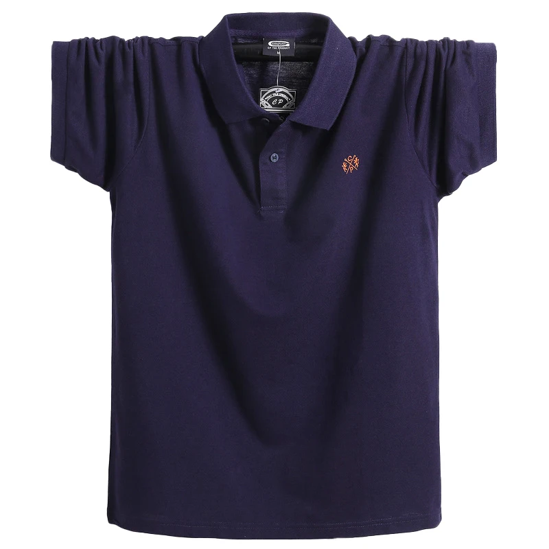 

Мужская рубашка-поло из чистого хлопка, с коротким рукавом