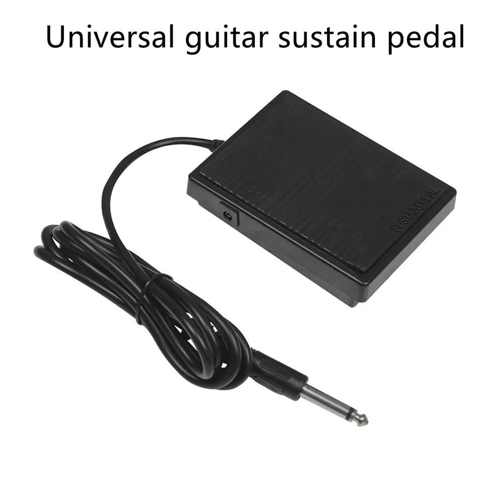 

6.35mm Interface Compact Sustain Pedal Instrument Universal Single Pedal Sustain Mute Effect For Guitar Portable Piano Keyboard