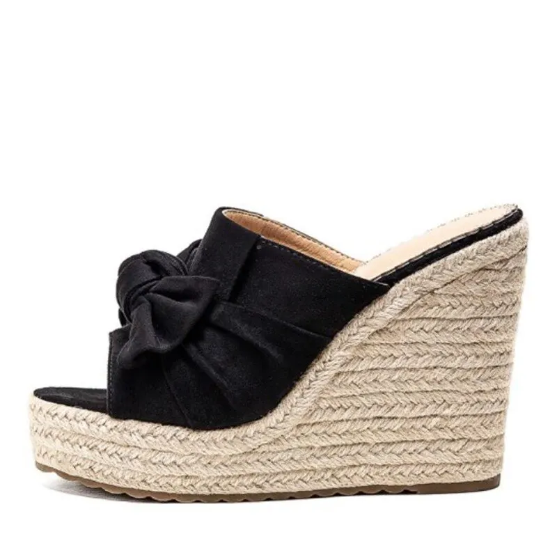 TAOFFEN/женские Босоножки с открытым носком однотонный галстук-бабочка женские