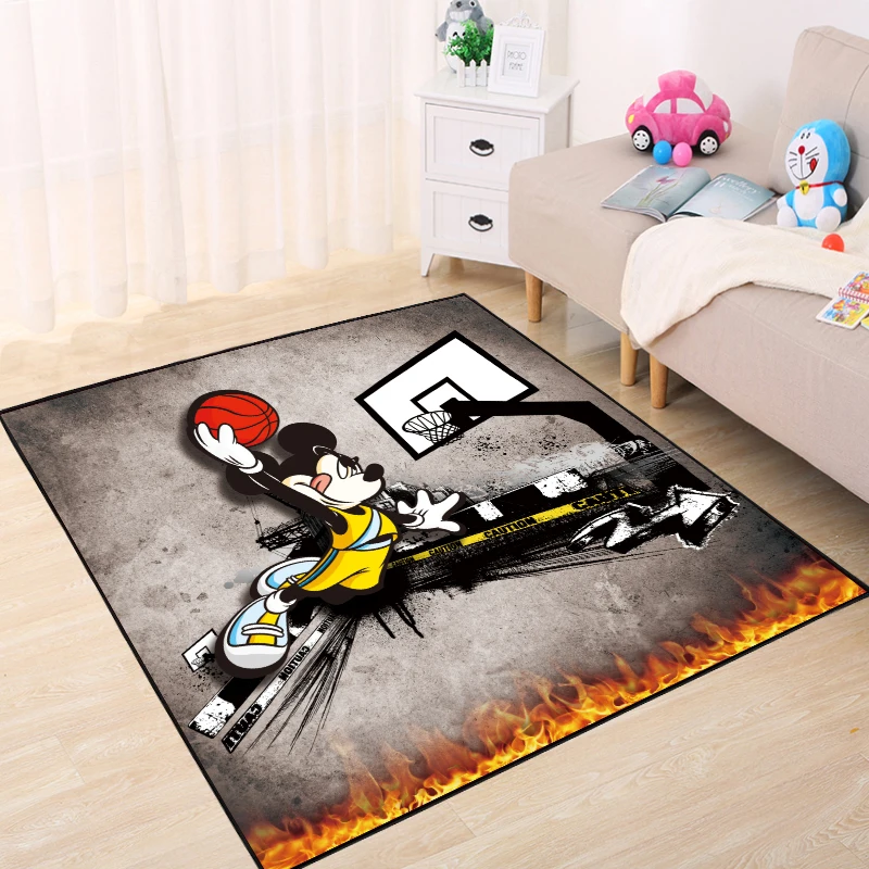 

Cute Disney Cartoon Mickey Minnie Mouse Rug Children Kids Bathroom Mat Bedroom Winnie Decor Carpet Indoor Floor Mats 180x200cm