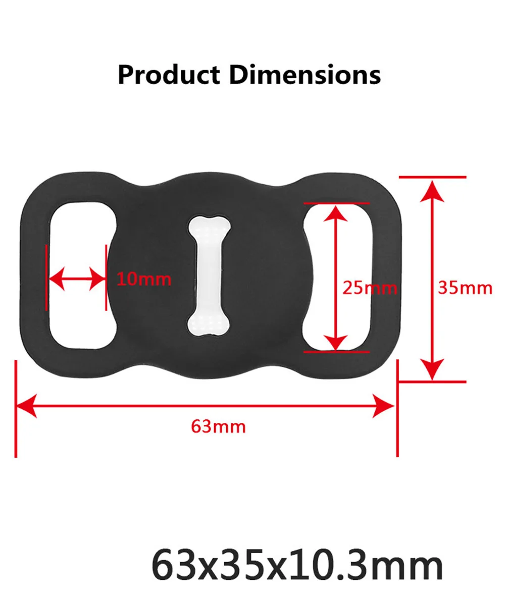 

2021new Pet Silicone Protective Case GPS Finder Dog Cat Collar Loop for Apple Airtags for Apple Locator Tracker Anti-lost Device
