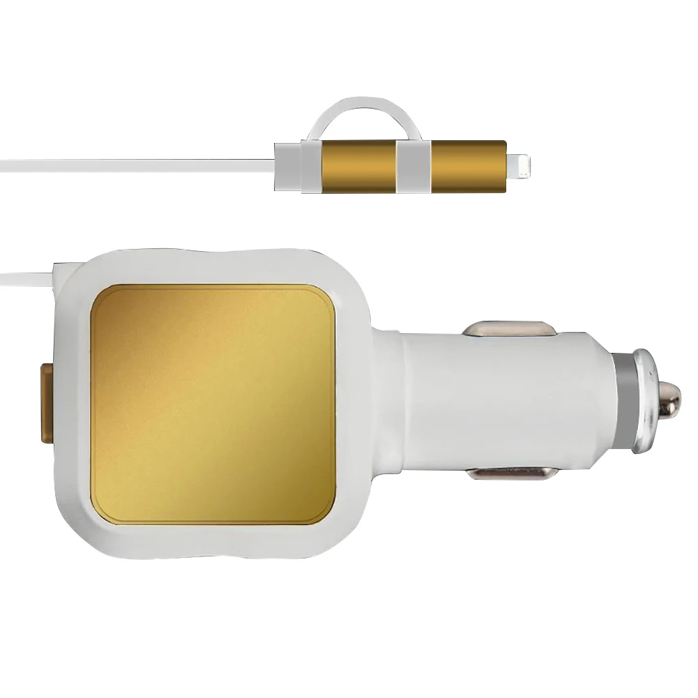 2 USB порта практичное автомобильное зарядное устройство Hands Free Нескользящие