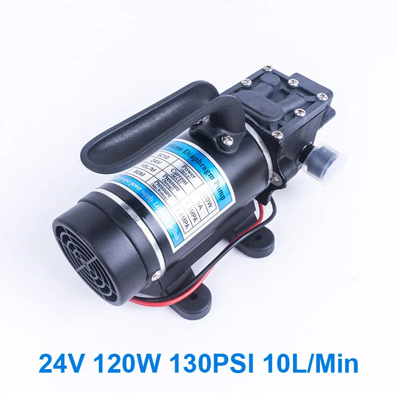 Return valve type DC 24 в 120 Вт 130PSI 10л/мин воды высокого давления мембранный самовсасывающий насос маленький безопасный обратный клапан тип насоса - Напряжение: Return valve type