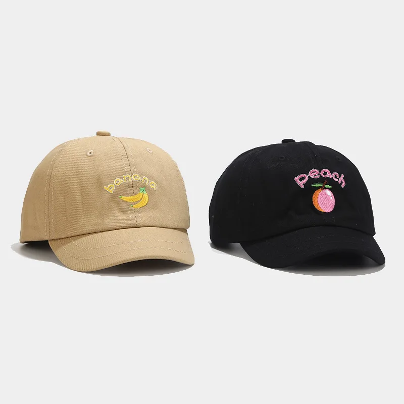 Бейсболка с короткими полями для мужчин и женщин бейсболка вышивкой персика
