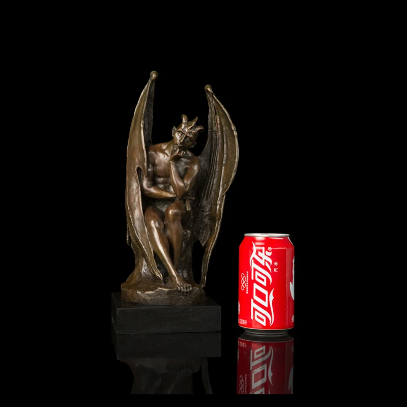 

Home Desk Decoration Bronze Angel Fairy Statue Sculpture Craft Ornament Accessories Furnishing for Sale