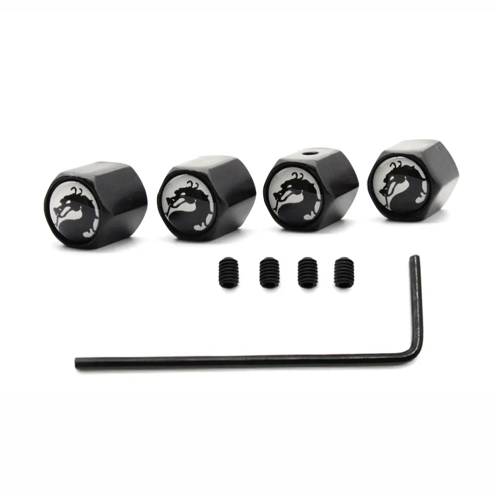 4 шт./компл. стайлинга автомобилей цинковый сплав Анти-кражи Дракон логотип