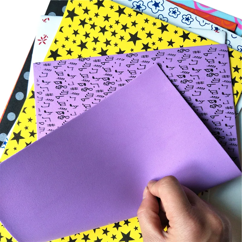 1.8mm Color Printed Sponge Eva Foam Paper Scrapbooking Crafts Kindergarten Handicraft Diy Materials Wedding Party Suppliers |