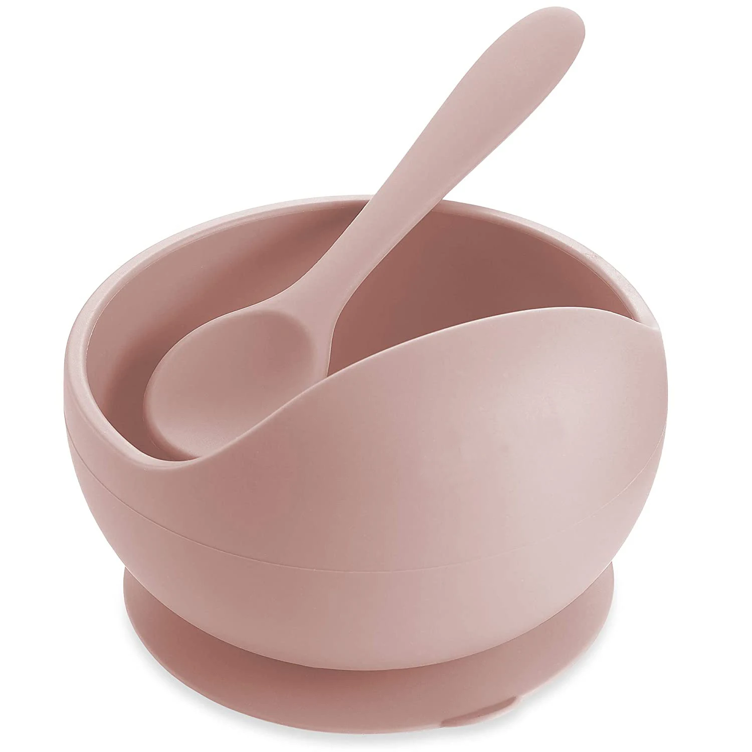 Silicone Bowl And Spoon Suction Bowl Baby Food Bowl 1set Silicone Baby Feeding Bowl Set Tableware Non Slip For Baby and Toddler
