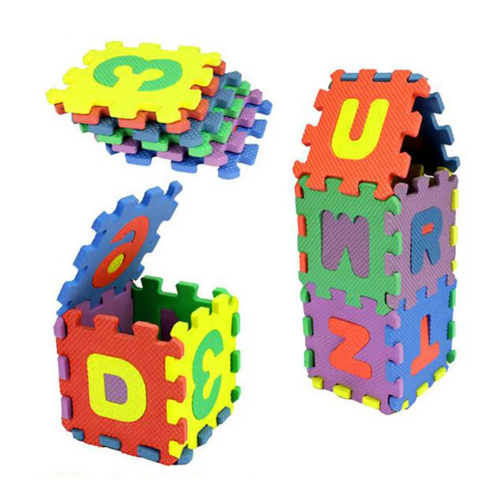 

36pcs Number Alphabet Puzzle Foam Maths Educational Toy Gift Puzzle Kids Toys Juguetes Brinquedos Zabawki New Style