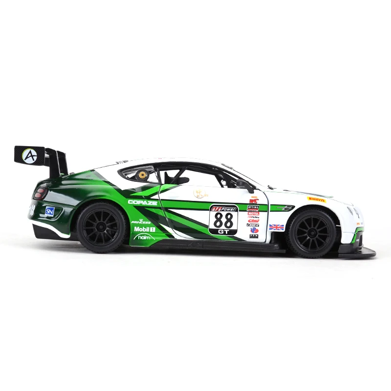 Bburago 1:24 Bentley Континентальный GT3#88 спортивный автомобиль статическая литая модель сплава Модель автомобиля