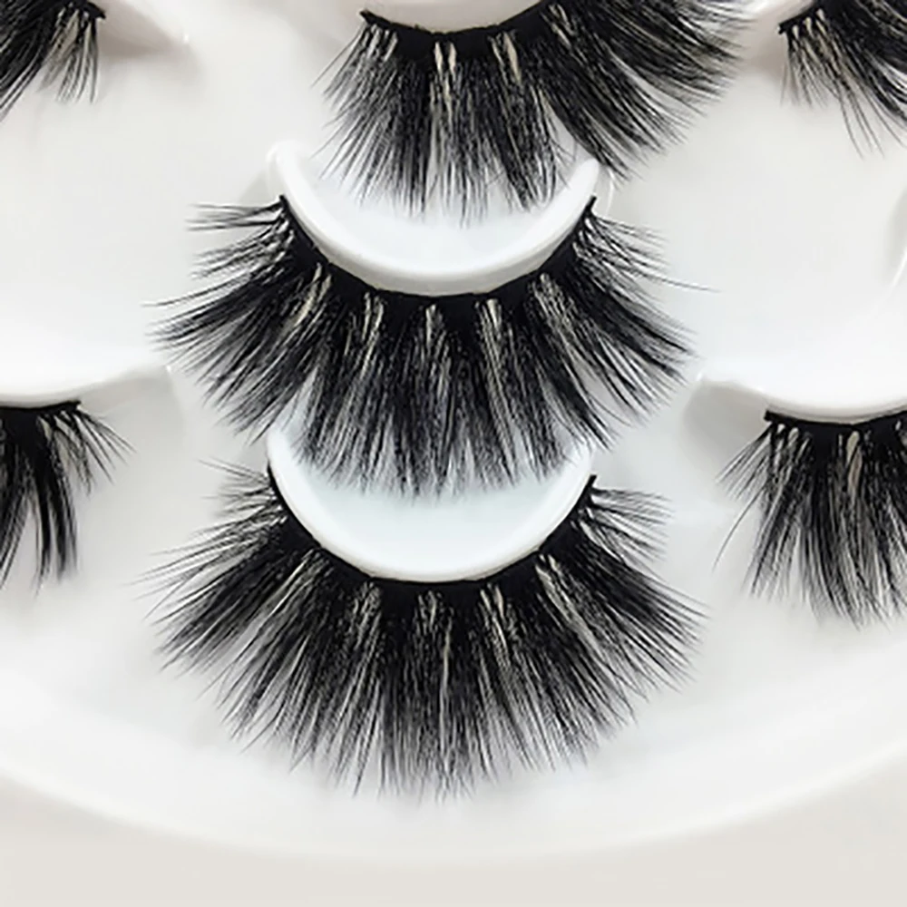 Натуральные густые накладные ресницы ручной работы 3D из искусственной норки