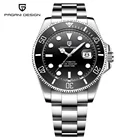 Новинка 2021, часы PAGANI DESIGN для мужчин, роскошные брендовые высококачественные черные часы из нержавеющей стали, автоматические механические часы