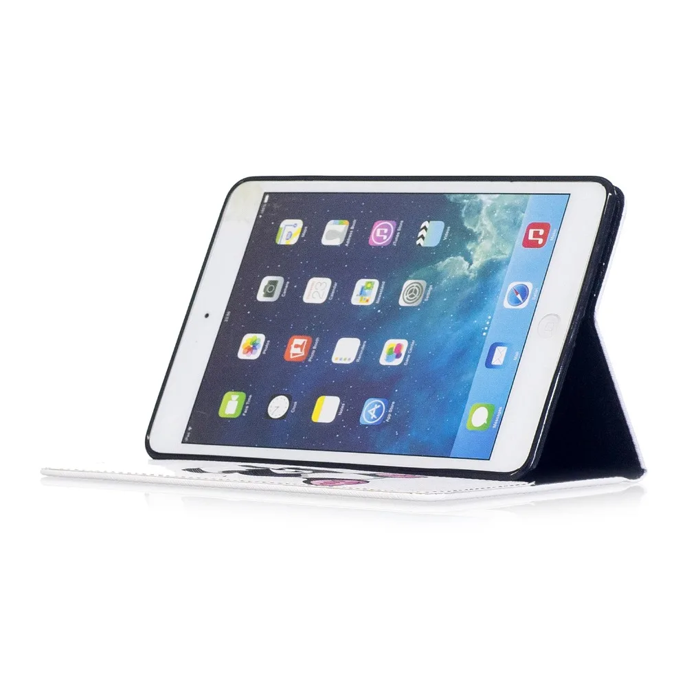 Новый модный кожаный чехол с милым принтом панды и совы для Apple ipad mini 1 2 3 мягкий