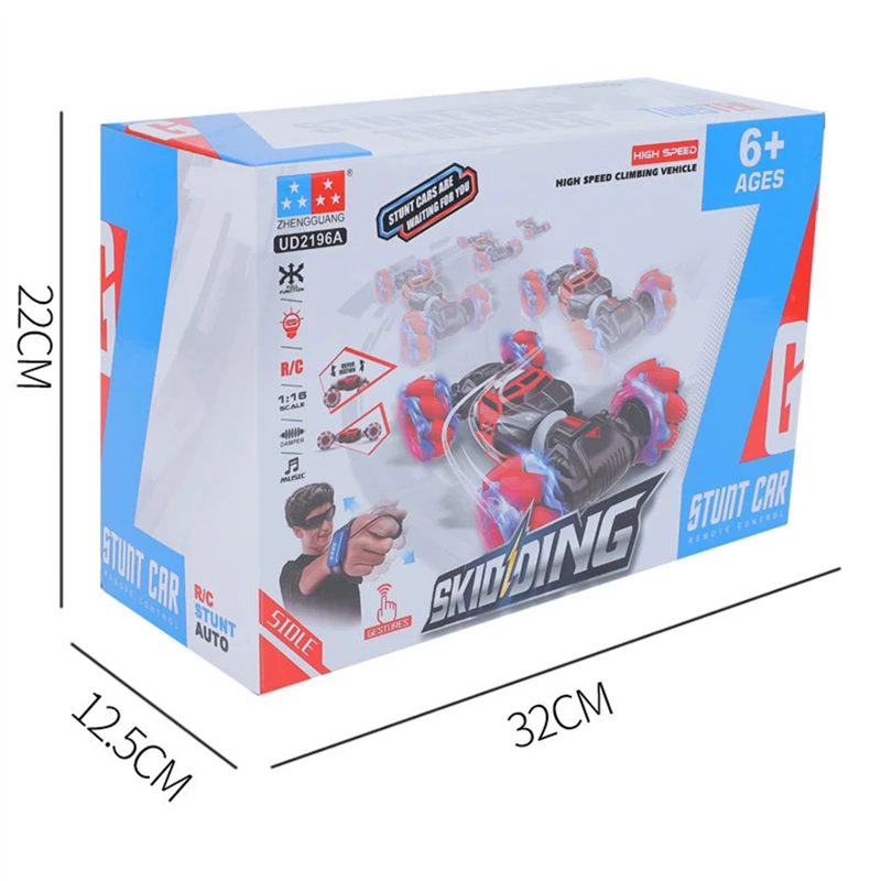 4WD беспроводные часы датчик жеста тележка вездеход боковой пилотажный трюк rc