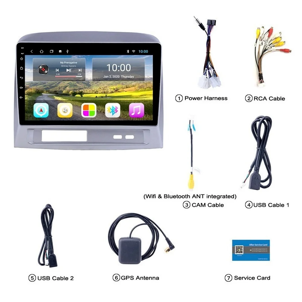 Автомобильный GPS-навигатор 4 Гб + 32 ГБ Android 10 0 для TOYOTA VIOS 2004-2007 автомобильное радио с