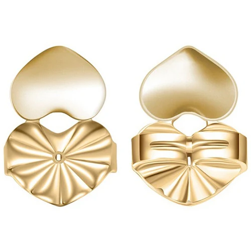 1 Pair Gold Поддержка сережек в виде бабочек подходит для всех сережек золотого цвета, сережек серебряного цвета, ювелирные аксессуары - Цвет: 1 Pair Gold