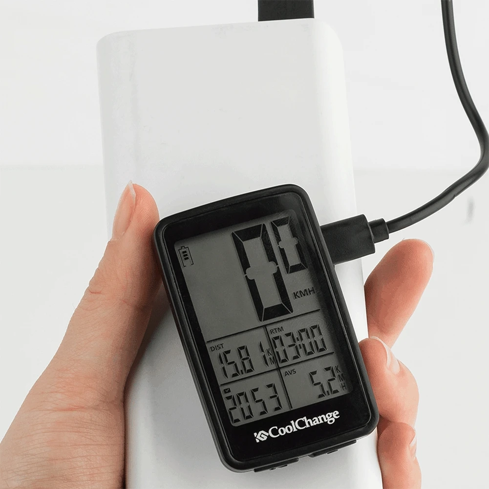 

CoolChange 1 Set Bike Code Speedometer Wired GPS Sensor Nigt Riding Waterproof Bike Computer Odometer With Extension Bracket
