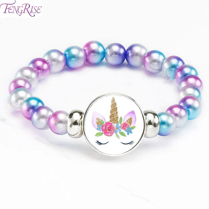 FENGRISE браслет с единорогом единорог украшение для дня рождения Детские сувениры