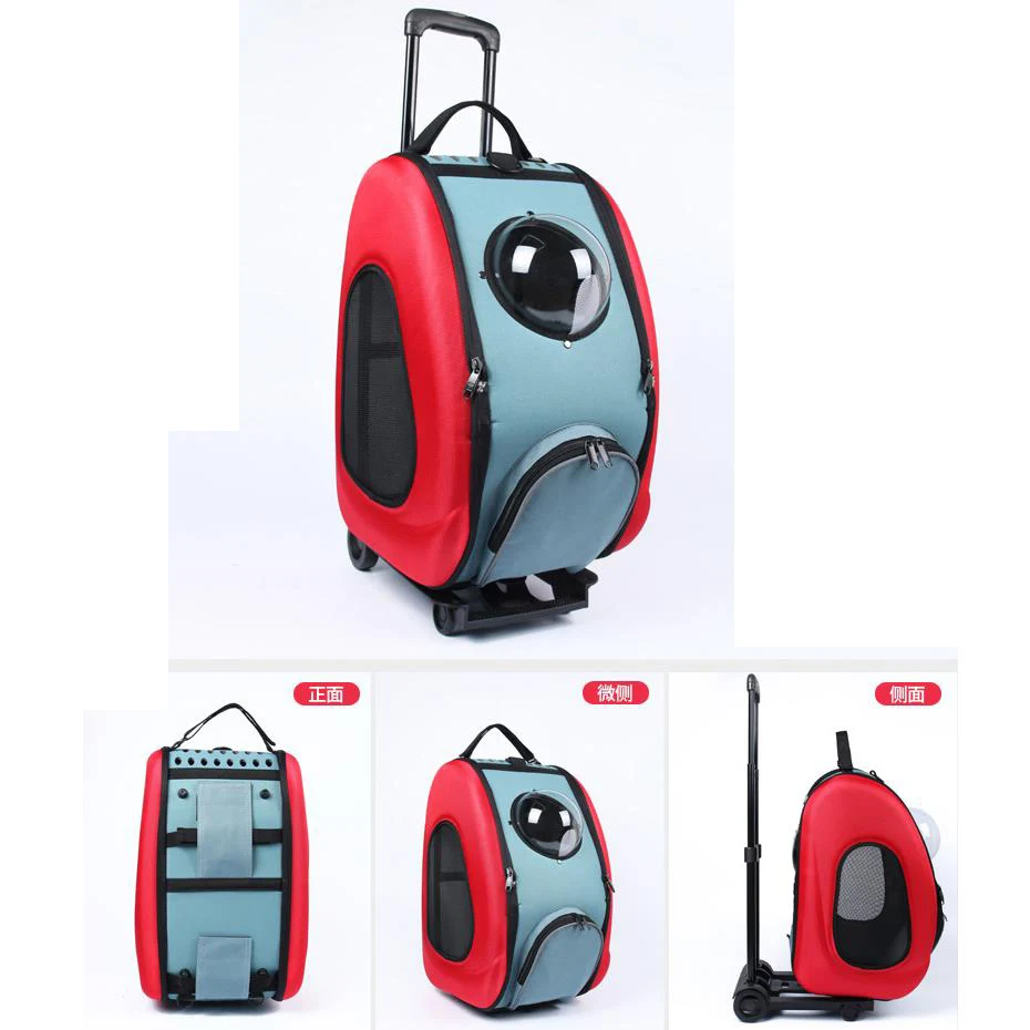 Переносная сумка тележка для домашних животных наружная переносная из ткани