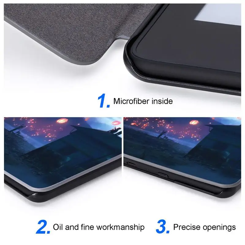 

Folio Case For Amazon All new Kindle 2019 Release Lightweight PU Leather Smart Cover Shell For Amazon Kindle 10th Gen E-Reader