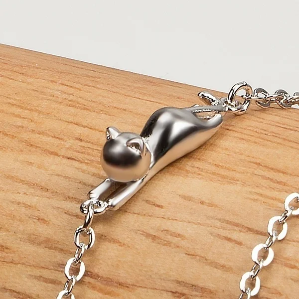 Стильный минималистичный женский браслет с котом воротник Colar браслеты кошками