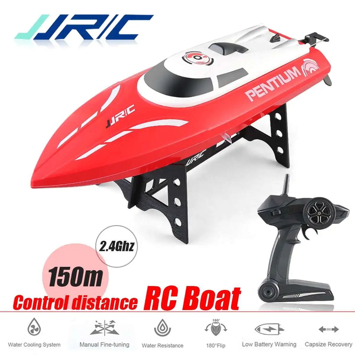 JJRC S1 Pentium 2 4 GHz 2CH радиоуправляемая лодка 25 км/ч высокоскоростная мини Гоночная RTR