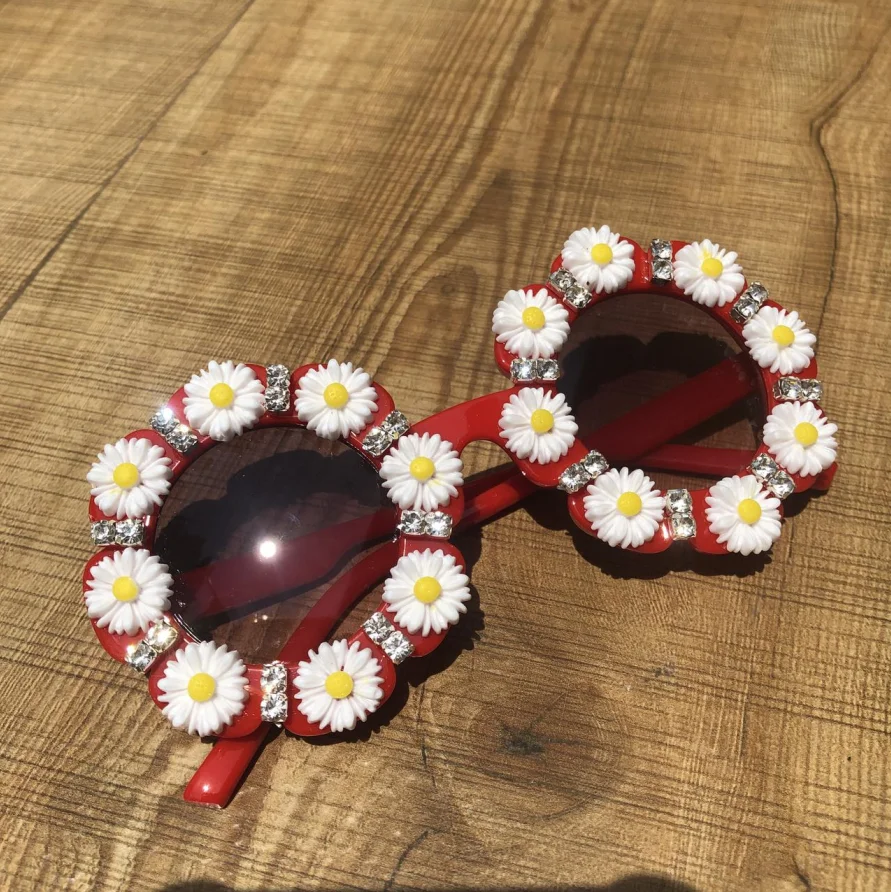ZAOLIHU 2020 Summer Flower Kids Sunglasses Small Round Baby Sun Glasses Colorful Children Eyeglasses UV400 Cute Daisy Eyewear | Аксессуары